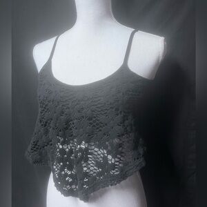 🖤Cropped Flower Top
